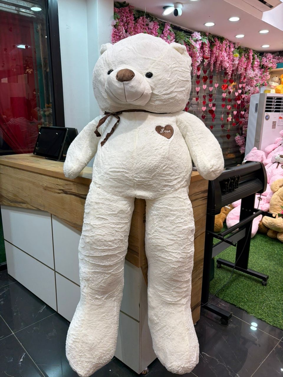 Peluche 1 Metre 60 Blanc