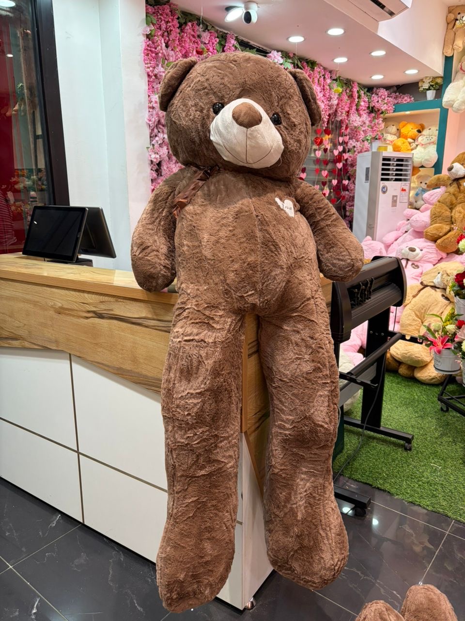 Peluche 1 metre Marron Fonce